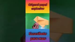 papel explosivo de origami #short #origami #papel #explosion