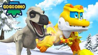 GoGoDino | Best Dino Adventures w/ Locky & Nanuqsaurus, Fasolasuchus, Maiasaura | Cartoon | Toys