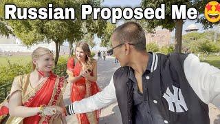 Russian Proposed Me In Taj Mahal  | Propose A Cute Girl In Public Place 