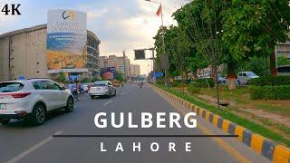 Driving in Gulberg Lahore - Pakistan | 4K