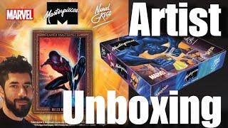 Live artist unboxing with 2024 Marvel Masterpieces artist Nahuel Grego