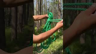 Best rope coiling knot, Super easy  to uncoil without making a tangled mess!