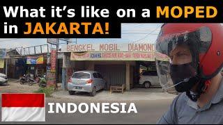 What is it like driving a MOPED in JAKARTA, INDONESIA