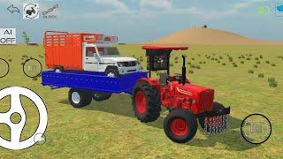 Pickup Loaded on Trolley  #pickup #tractor #gamingvideos