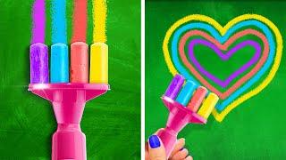 Geweldige schoolhacks. Regenboog knutsels en DIY-projecten voor handige ouders