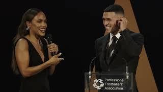 PREMIER LEAGUE: Phil Foden and Cole Palmer React to PFA Awards