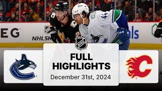 NHL Highlights | Canucks vs. Flames | December 31, 2025