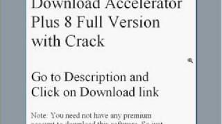 Download Accelerator Plus 8 Full Version with Crack