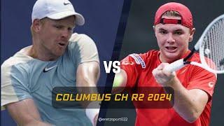 Columbus Challenger 2024 R2: Kyle Edmund [Q] vs. Dominic Stricker Highlights