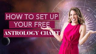 How to set up a free astrology birth chart with Sophia Pallas