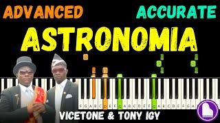 Astronomia (Coffin Dance) ️ Vicetone & Tony Igy ️ Advanced Piano Tutorial (MIDI + Sheet Music)