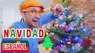 Blippi decora el árbol de Navidad | Vídeos educativos para niños | Vídeos navideños para niños