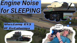 Engine Sound for SLEEPING! | Fall asleep to the sounds of the #iRacing Mustang GT3 @ Catalunya!