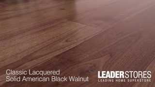 Wood+ Lacquered Solid American Black Walnut Flooring