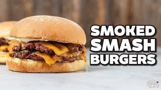 Smoked Smash Burgers - Smoky, Crusty, Cheesy