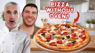 Italian Chef & Chef James React to Chef Ranveer's TAWA PIZZA (No Oven Pizza)