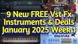 9 Best New FREE Effect Plugins, Instruments, Sample Packs & Plugin Deals - JANUARY 2025 Week 1