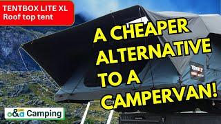 The Tentbox Lite XL roof top tent opens up a new world of adventure