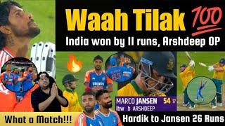 Gazab Victory  Brilliant Tilak Varma  | Unbelievable Jansen  India vs South Africa 3rd T20