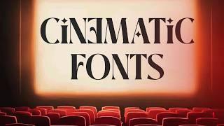 I found the BEST Cinematic Fonts for Free download 