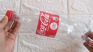 You Can't Imagine A Cocacola Bottle Turn Into Such A Beautiful flower vase  ||Plastic bottle Craft