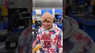 Found $20 on the floor in Walmart & this happened  #shorts funny tiktok KaylaAndSamantha