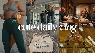 Daily Vlog | Morning workout, running errands, and a night out with friends 