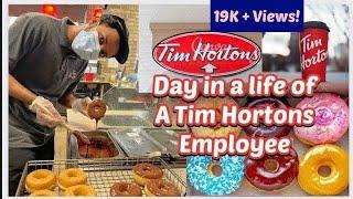 DAY IN A LIFE OF A TIM HORTONS EMPLOYEE | INTERNATIONAL STUDENTS IN CANADA | BAKER | JOBS IN CANADA