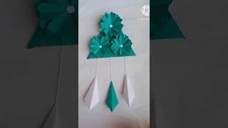 Triangle shape wall hanging paper craft#diy#papercraft#shorts