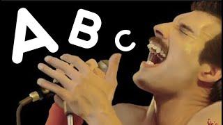 Learn The Alphabet with QUEEN  (Freddie Mercury's ABC)