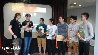 epic.LAN - epic.ELEVEN - Kenwyne interviews Dota 2 tournament winners TMF Gaming