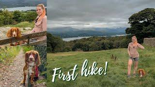 Our puppy's first hike! || Lake district vlog || Mini hike & dog friendly cafes