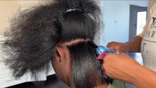 Silk Press The Right Way | Thick 4B/C Hair Type | (Updated Routine)