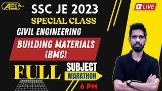 Complete Subject 1 Video | Building Materials  (BMC) - Marathon | Civil Engineering | SSC JE 2023