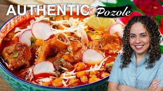 AUTHENTIC POZOLE rojo | DELICIOUS Red pork pozole | Villa Cocina