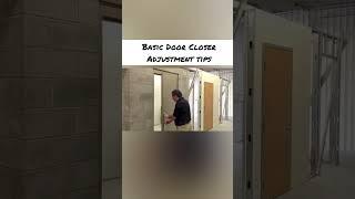 Important Door Closer Adjustment Tips! #shorts #doors #hardware #repair #construction