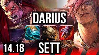 DARIUS vs SETT (TOP) | Dominating | EUW Diamond | 14.18