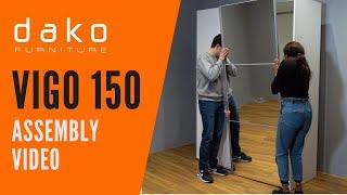 Wardrobe Assembly Video - DAKO FURNITURE - VIGO 150