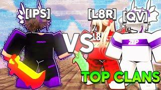 IPS Owner VS TOP Clans In Roblox Bedwars..