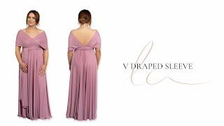 How to Style the V Draped Sleeve Multiway Bridesmaid Dress - Lá Closet Dé Chánel