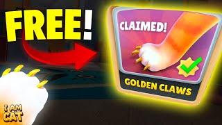 HOW TO GET FREE GOLDEN CLAWS! in NEW UPDATE (I Am Cat VR)