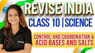 Control and Coordination & Acid Bases and Salts | Class 10 Science || Krushi mam