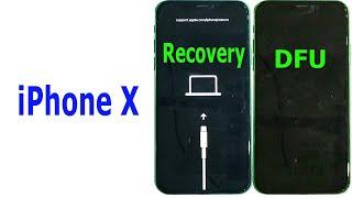 How to enter RECOVERY mode and DFU mode iPhone X