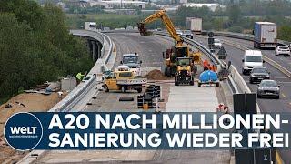 ENDLICH WIEDER FREIE BAHN: A20 rechtzeitig zur Ferienzeit fertig saniert | WELT Gute Nachricht