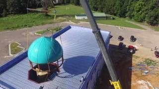 Masjid Yusuf Dome Installation - Aerial View