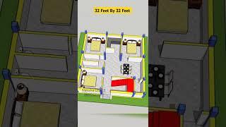 32X32 Ghar Ka Naksha #homeplan #naksha #shortfeed #nakshaghar