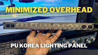 Minimized Lighting Panel for Microsoft Flight Simulator and X-Plane