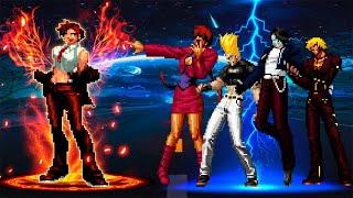 [KOF Mugen] Vanessa OvO VS Super Thunder Team!!