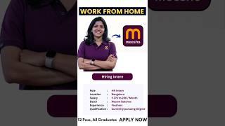 Meesho Direct Joining Work  Salary 35,000  Meesho Work From Home Jobs 2024 #job #shorts #meesho