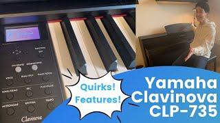 Yamaha Clavinova CLP-735 Review of Quirks and Features and Demo from a Concert Pianist (Review)